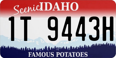 ID license plate 1T9443H