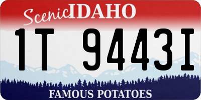 ID license plate 1T9443I