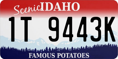 ID license plate 1T9443K