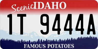 ID license plate 1T9444A