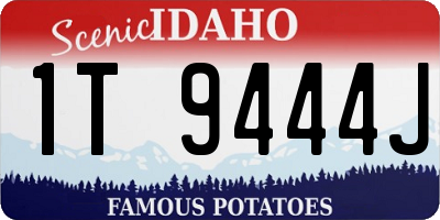 ID license plate 1T9444J