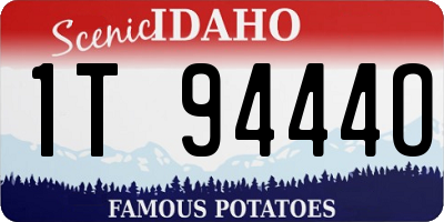 ID license plate 1T9444O