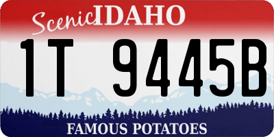 ID license plate 1T9445B