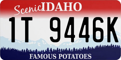 ID license plate 1T9446K