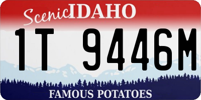 ID license plate 1T9446M