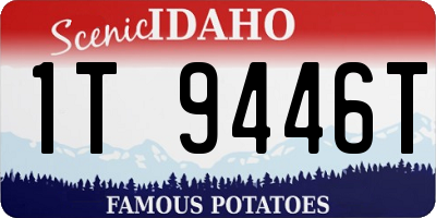 ID license plate 1T9446T