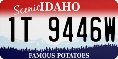 ID license plate 1T9446W