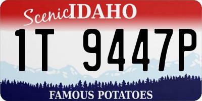 ID license plate 1T9447P