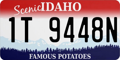 ID license plate 1T9448N