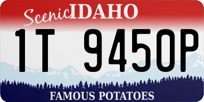 ID license plate 1T9450P