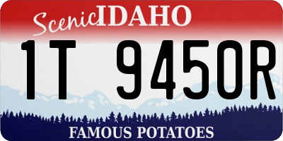 ID license plate 1T9450R