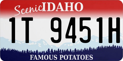 ID license plate 1T9451H