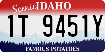 ID license plate 1T9451Y