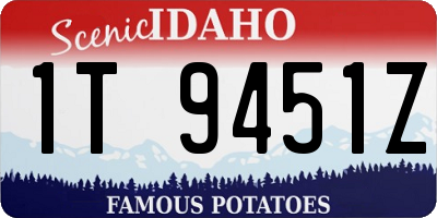 ID license plate 1T9451Z
