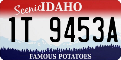 ID license plate 1T9453A