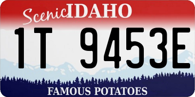 ID license plate 1T9453E
