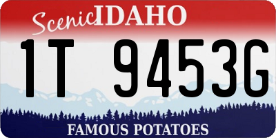ID license plate 1T9453G