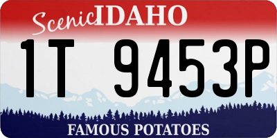 ID license plate 1T9453P