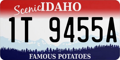 ID license plate 1T9455A