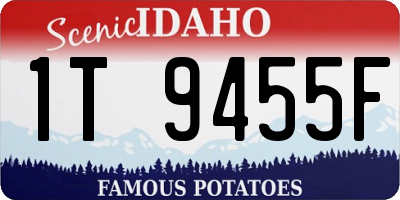 ID license plate 1T9455F
