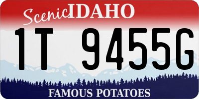 ID license plate 1T9455G