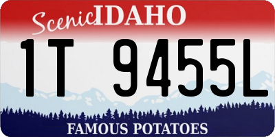ID license plate 1T9455L