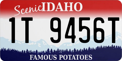 ID license plate 1T9456T
