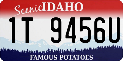ID license plate 1T9456U