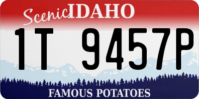 ID license plate 1T9457P