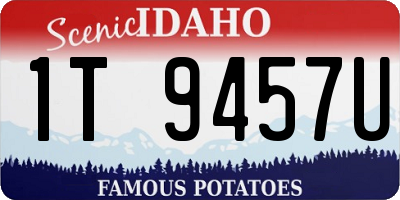 ID license plate 1T9457U