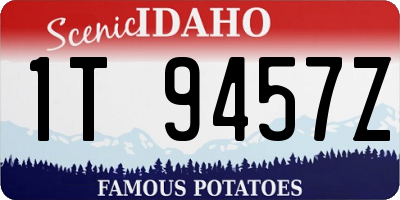 ID license plate 1T9457Z