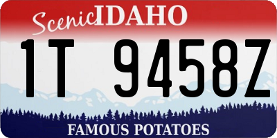 ID license plate 1T9458Z