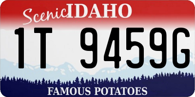 ID license plate 1T9459G