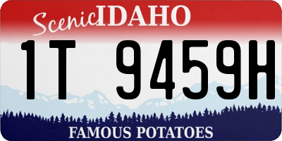 ID license plate 1T9459H