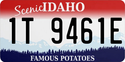 ID license plate 1T9461E