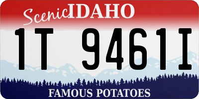 ID license plate 1T9461I