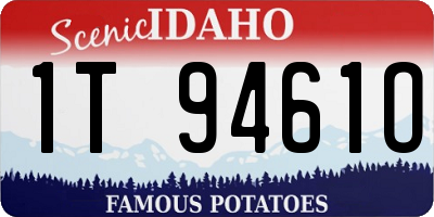 ID license plate 1T9461O