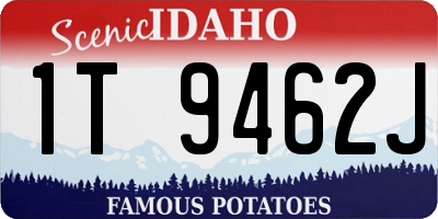 ID license plate 1T9462J