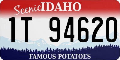 ID license plate 1T9462O