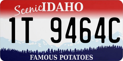 ID license plate 1T9464C