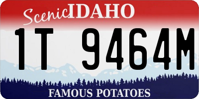 ID license plate 1T9464M