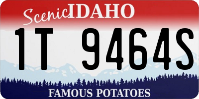 ID license plate 1T9464S