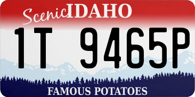 ID license plate 1T9465P