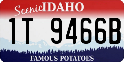 ID license plate 1T9466B