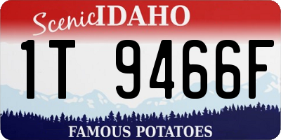 ID license plate 1T9466F