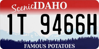ID license plate 1T9466H