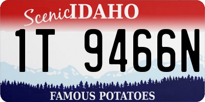 ID license plate 1T9466N