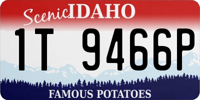 ID license plate 1T9466P