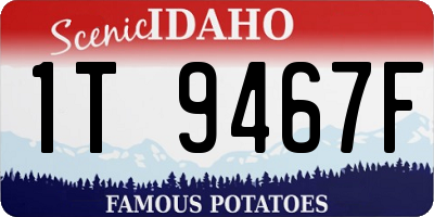 ID license plate 1T9467F