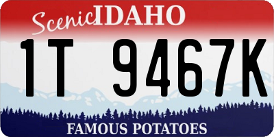 ID license plate 1T9467K
